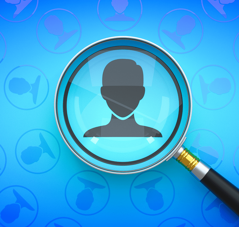 Searching for a person concept illustration.